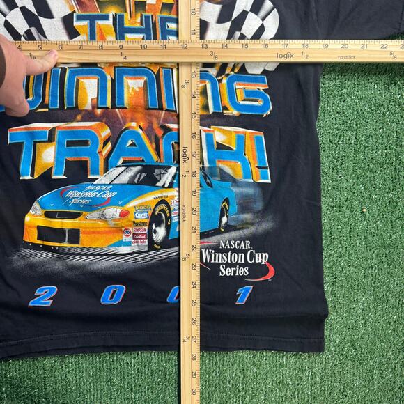 Vintage NASCAR Winston Cup Graphic T Shirt Size Medium On The Winning Road 2001 - Picture 6 of 7